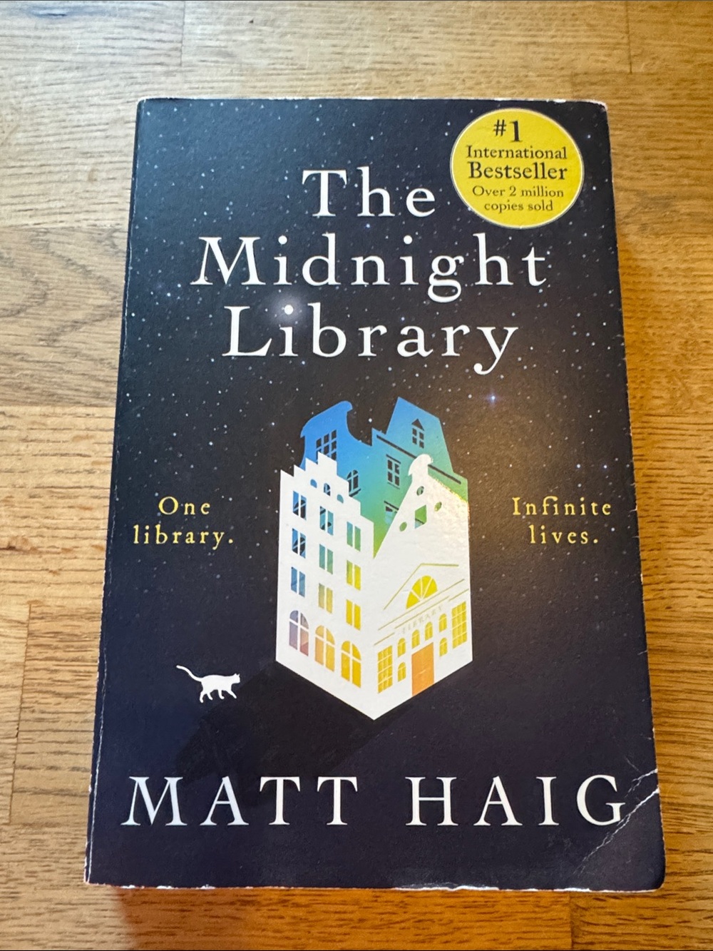 The Midnight Library by Matt Haig - Black Cover Home Art Print